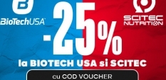 25% OFF LA BIOTECH USA si SCITEC